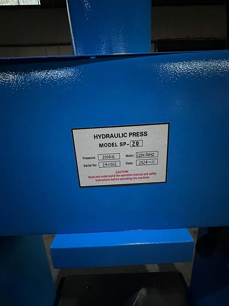 Prensa hidráulica SP-20 4