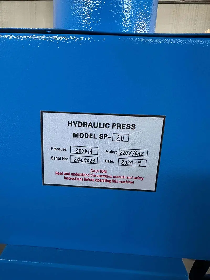 Prensa hidráulica SP-20 6
